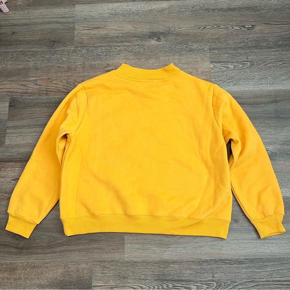 PARKE Varsity Mockneck Sweatshirt Apricot L/XL Oversized Unisex - Picture 7 of 9